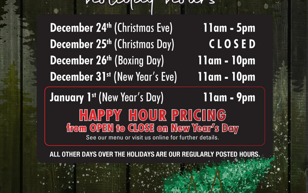 Holiday Hours